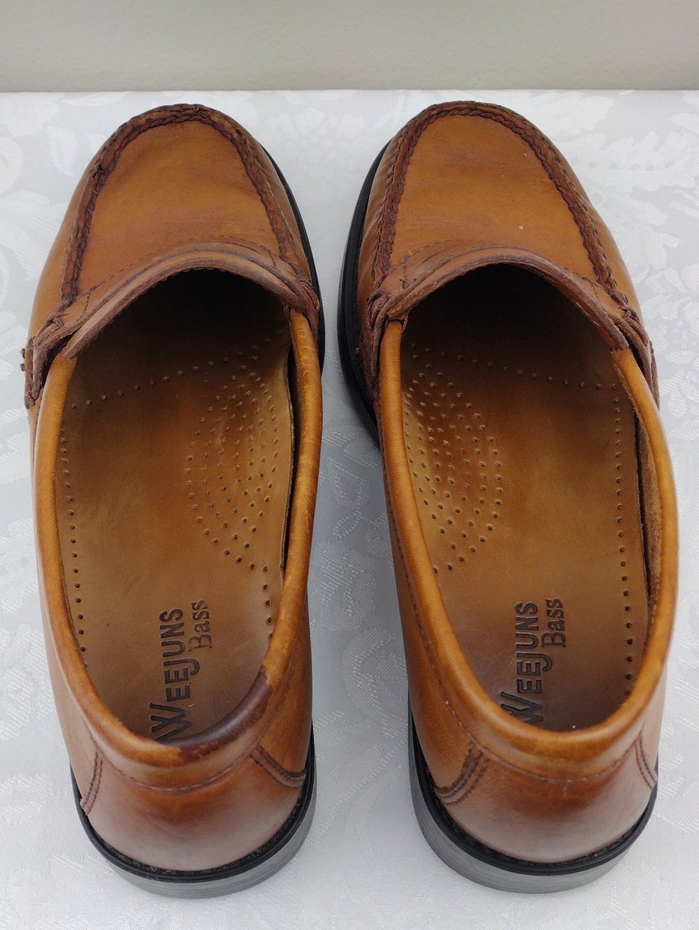 Weejuns Bass Katherine III Brown Leather Round Toe Slip On Penny Loafer Shoe - Picture 6 of 16